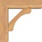 Ekena Millwork Legacy Block Smooth Bracket w/ Offset Brace, Western Red Cedar, 5 1/2"W x 18"D x 18"H BKT0604X18X18LEC05SWR - alternate 4